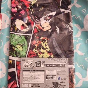 Persona 5 Microfiber Bath Towel Ren Joker Futaba Morgana Plush 4 3 Sega